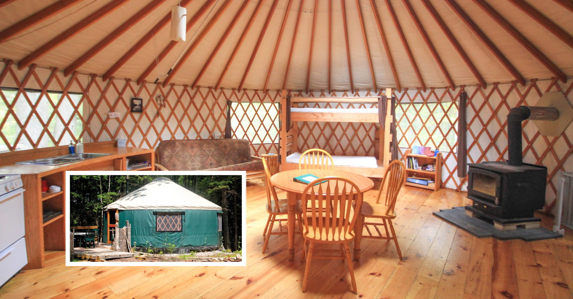 Home Maine Forest Yurts