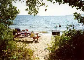 Tassel Top Beach at Sebago Lake Maine